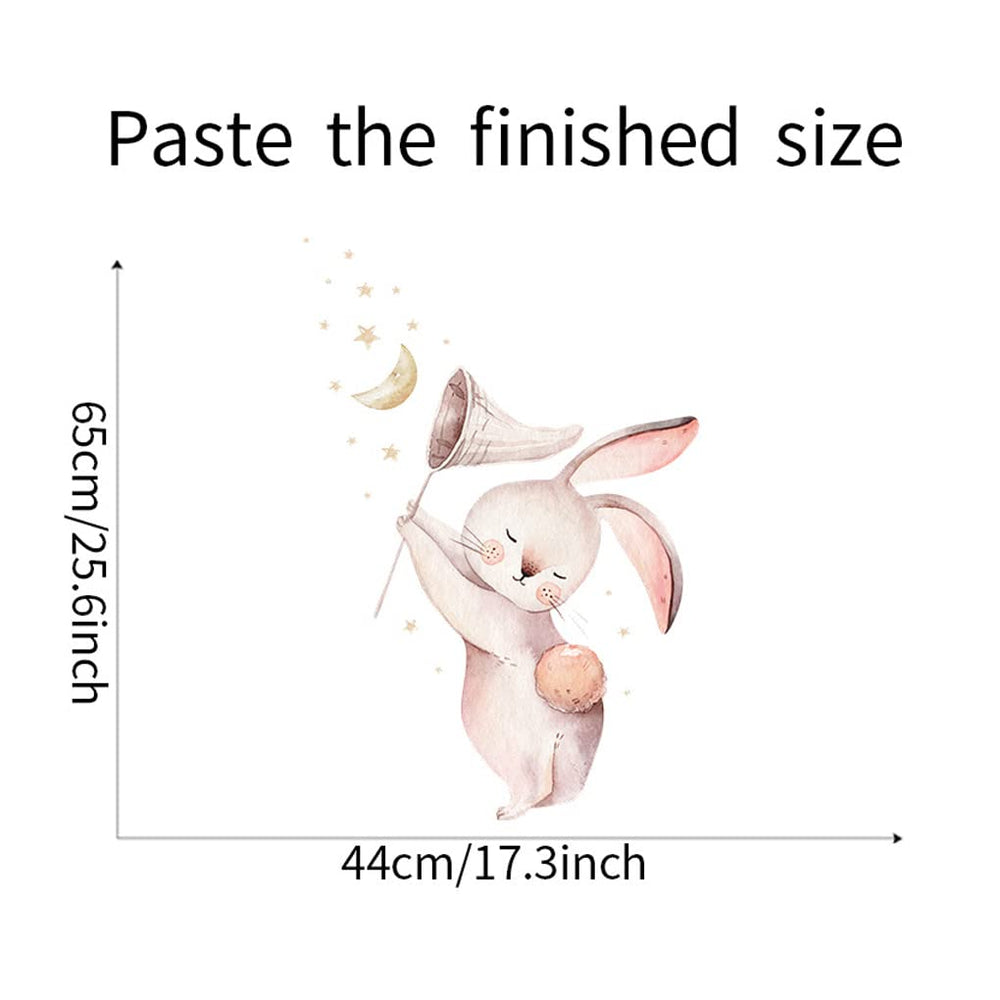 Wland child room rabbit wall sticker suits small bedrooms and play corners.
