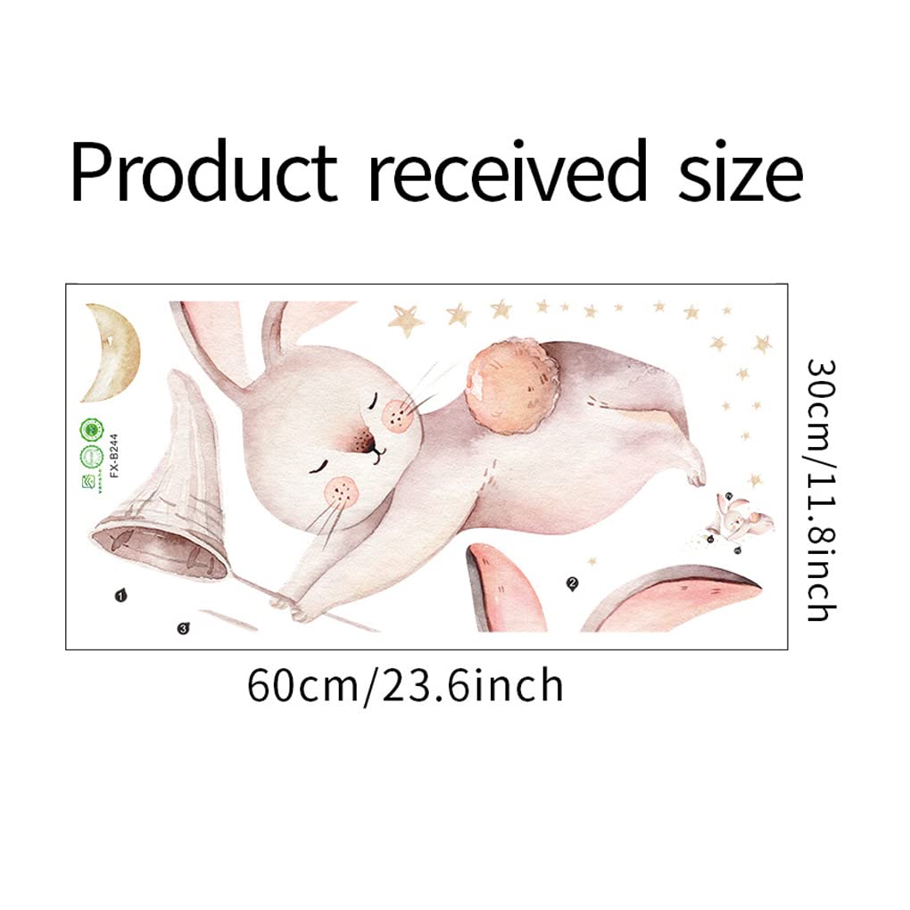 Wland DIY rabbit wall decal lets you customize layouts easily.