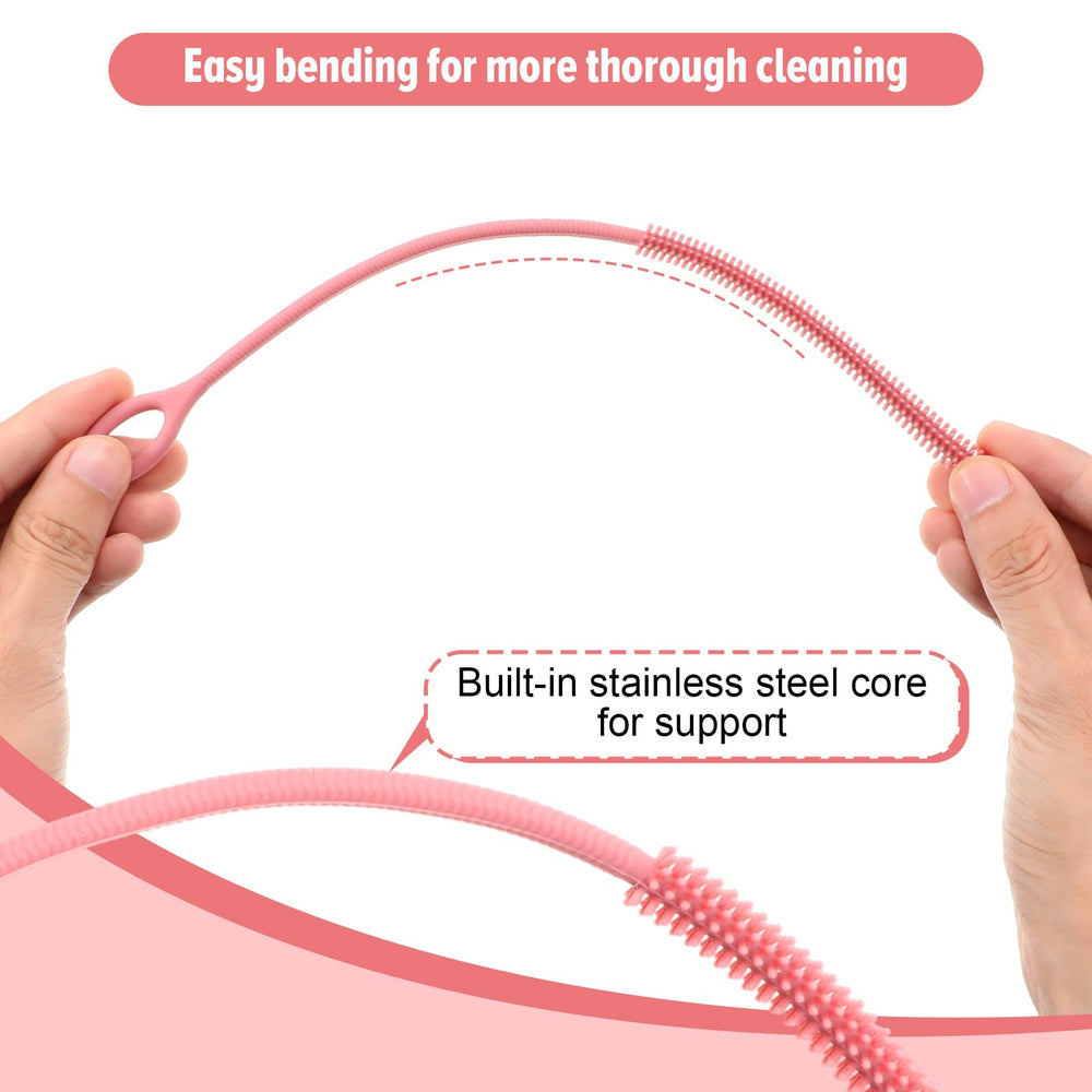 WLLHYF soft bristles clean interiors without scratching straw walls