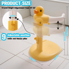 Wmaiwei bath stand armrest with drainage holes for quick water release.