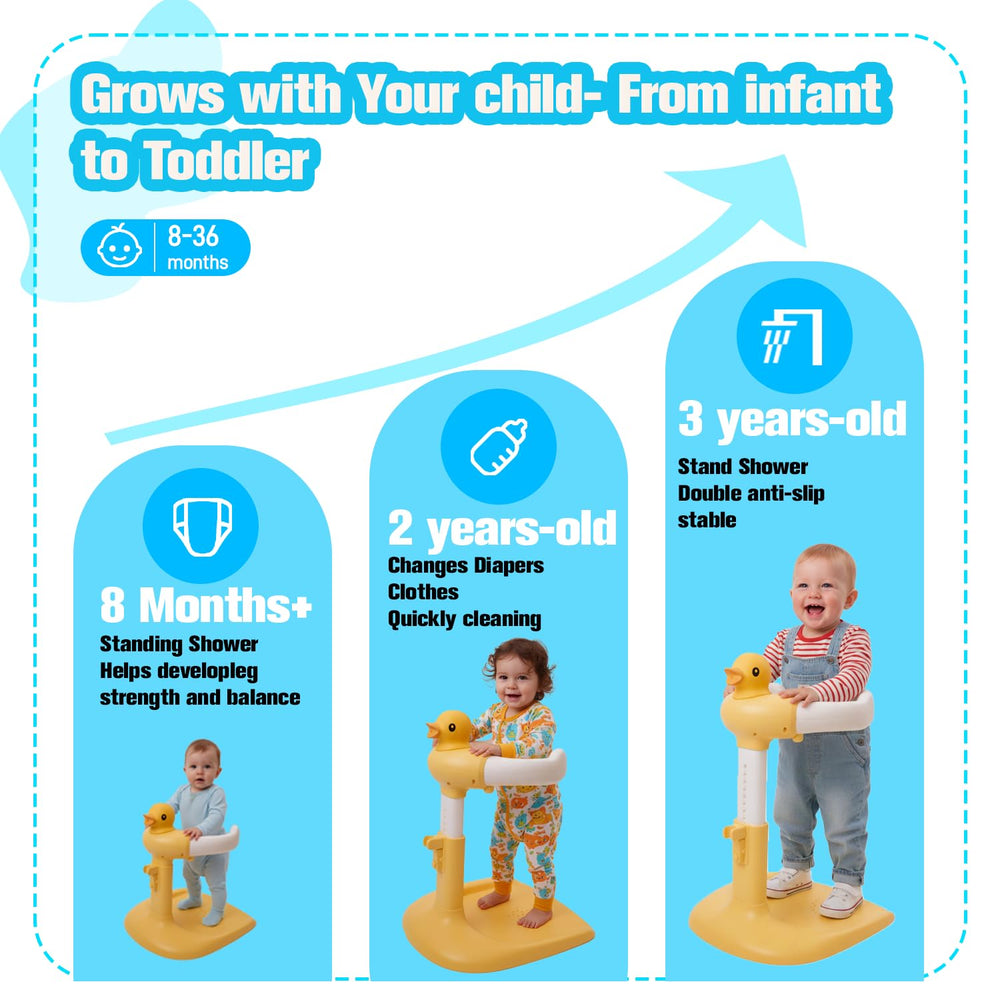 Wmaiwei BPA-free materials ensure safe, hygienic bath time.