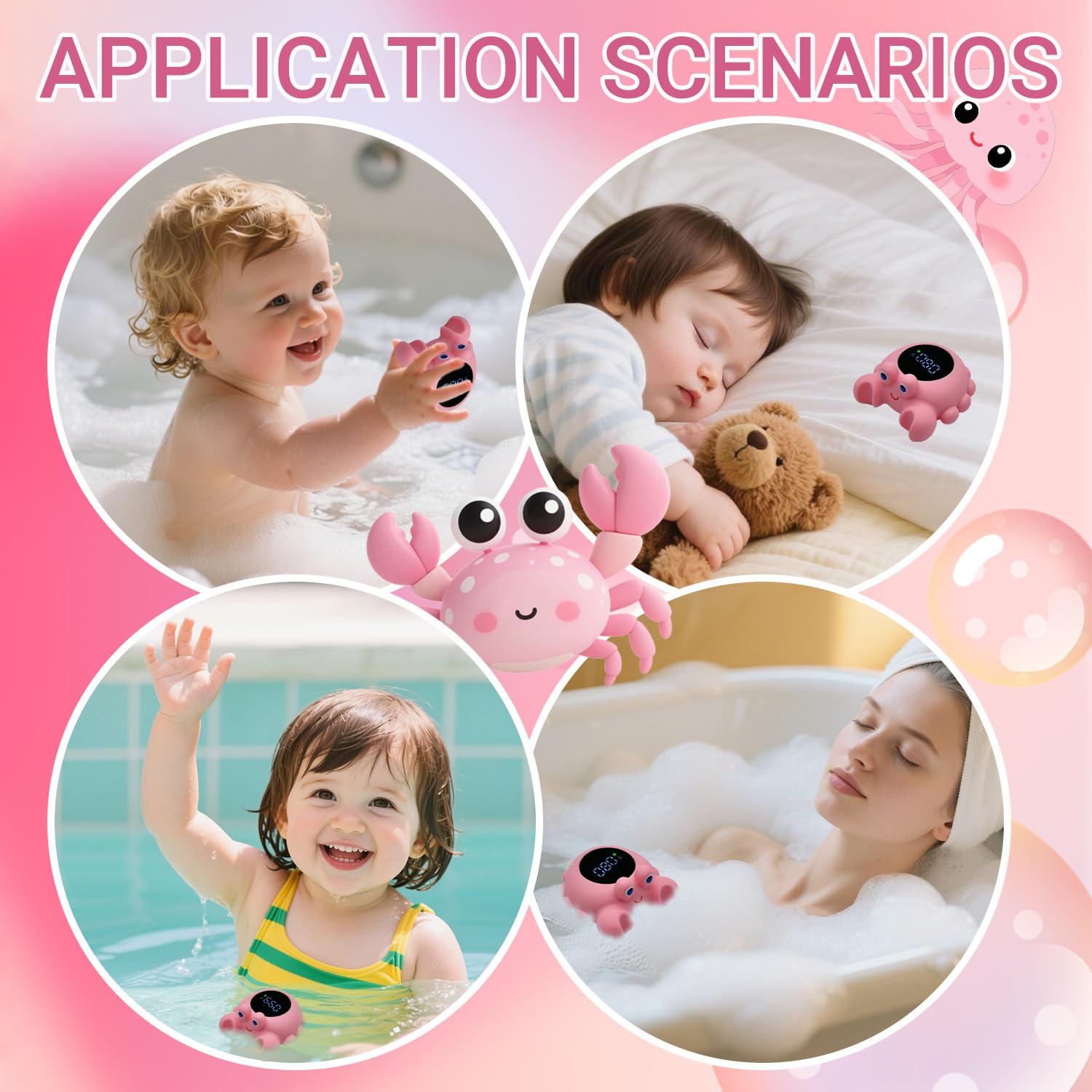 Wmaiwei Crab Thermometer makes a gift for newborns and busy parents.