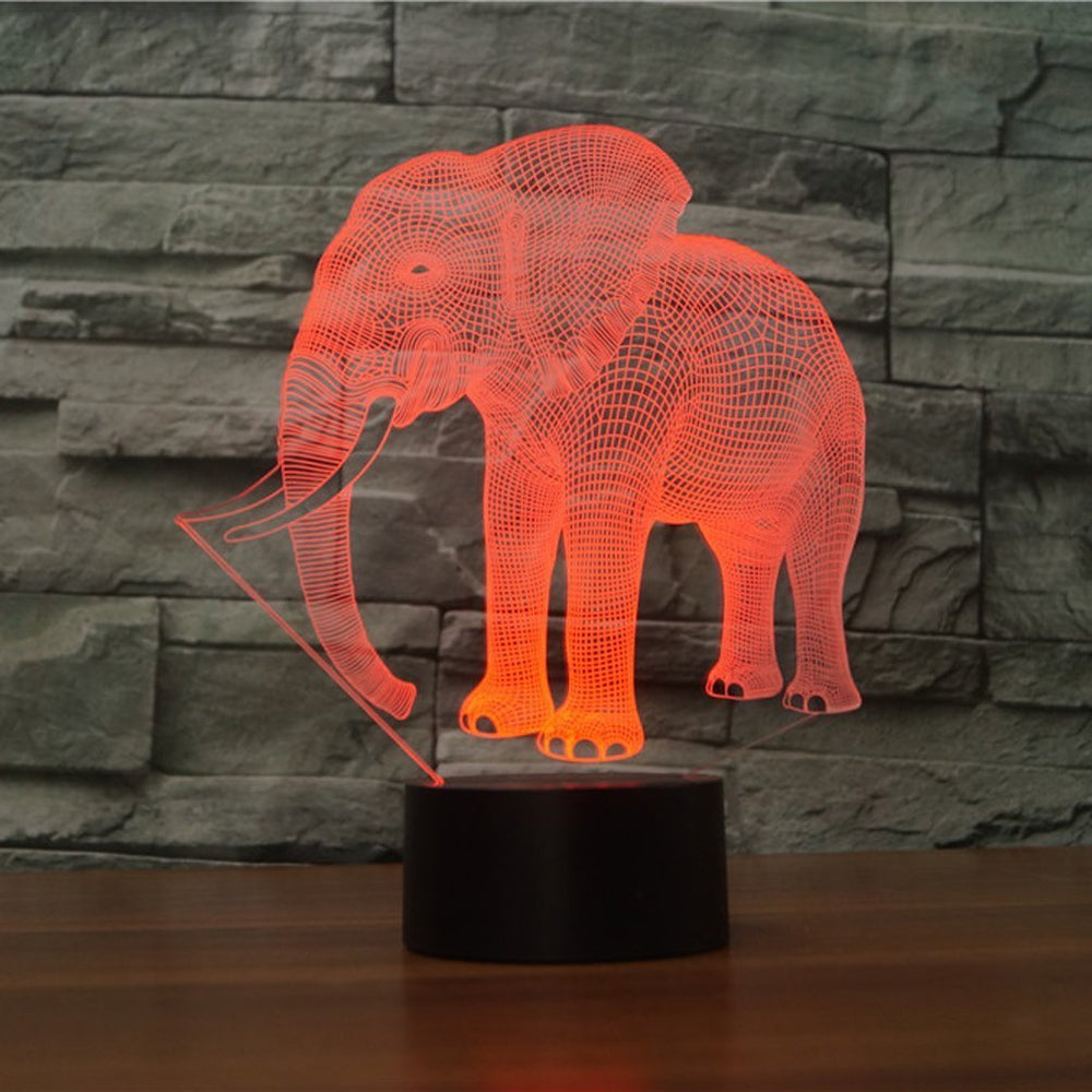 WMH Elephant 3D Lamp in a nursery creates playful decor with soft glow