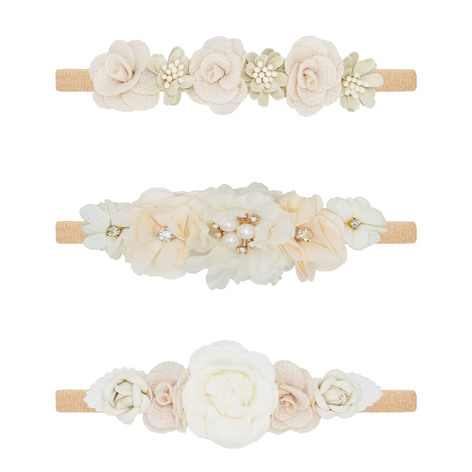 WNYUJOY baby flower headbands set packaging presents a gift-ready option.