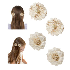 WNYUJOY floral bows glitter gold close-up showing sparkling design for party looks