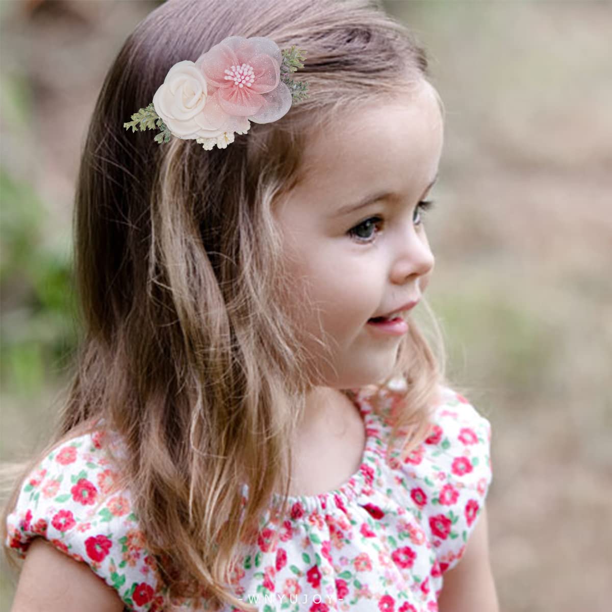 WNYUJOY flower hair clip soft-touch material for comfortable wear
