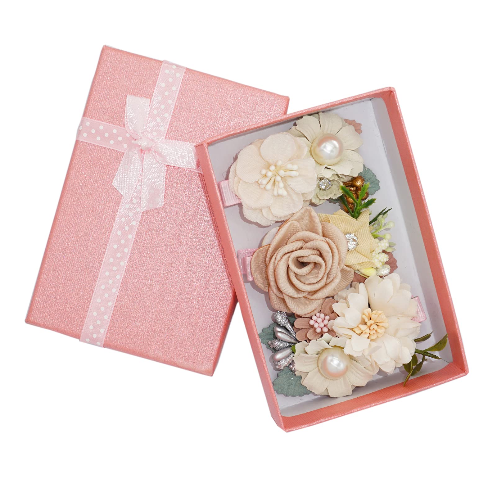 WNYUJOY wedding-ready flower clip set doubles as a flower girl accessory