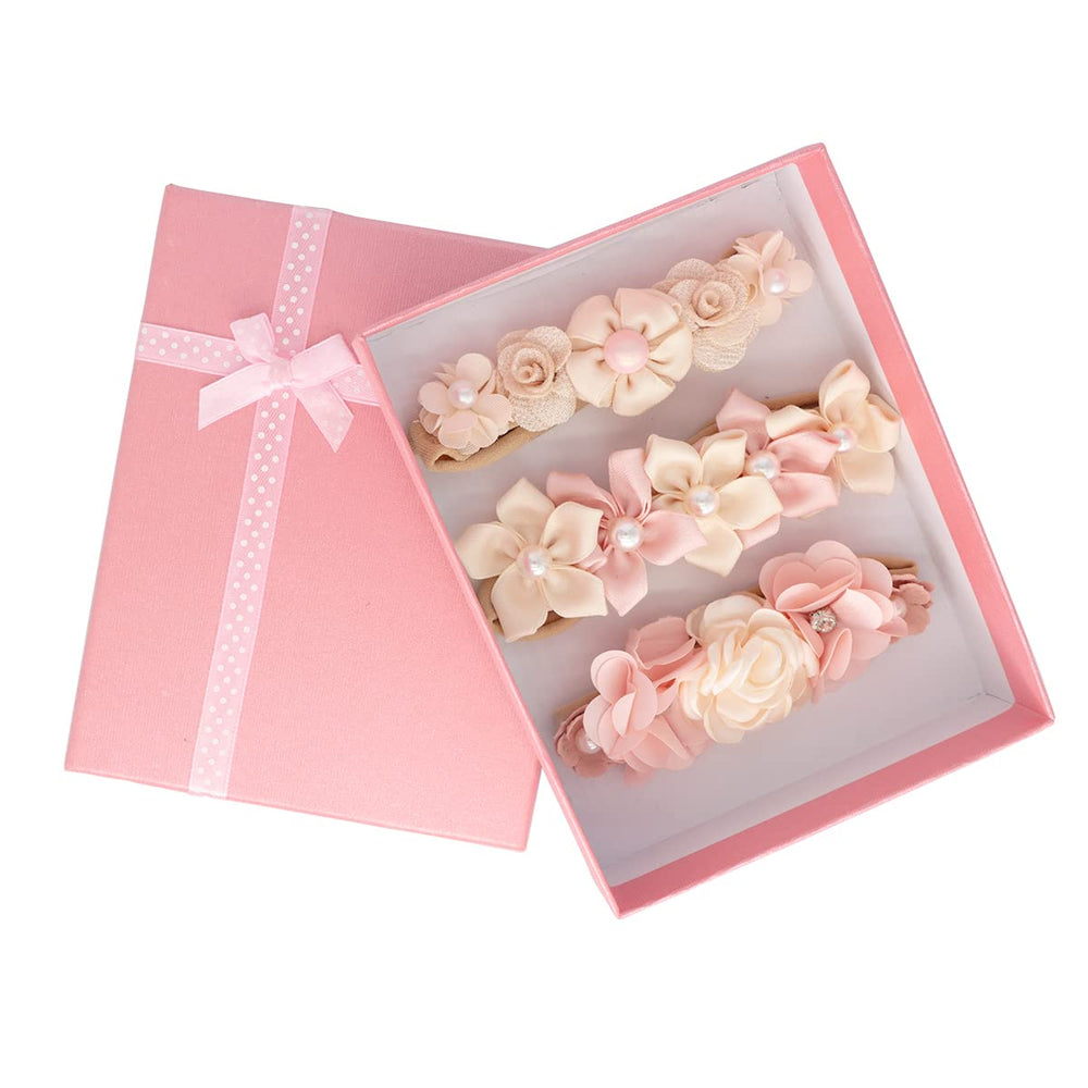 WNYUJOY flower headbands worn on a baby showcase versatile styling for any occasion.