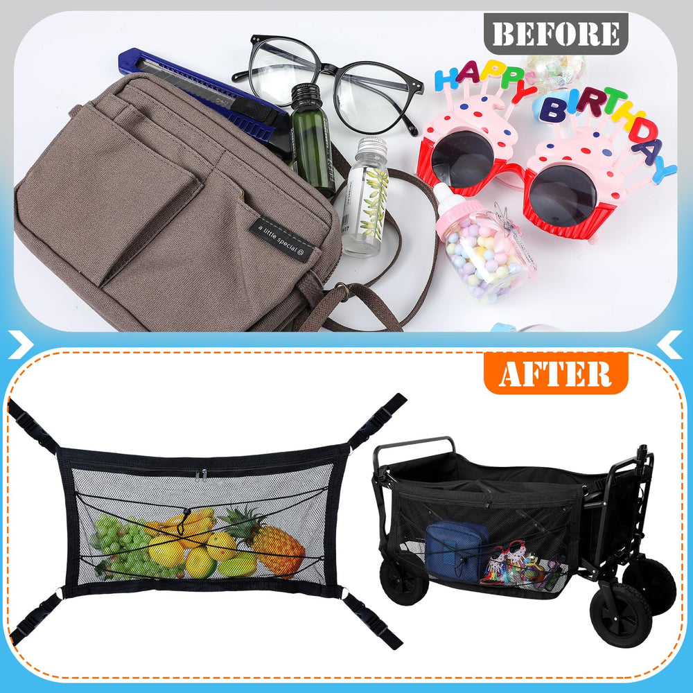Woanger large storage capacity cargo net helps organize cargo