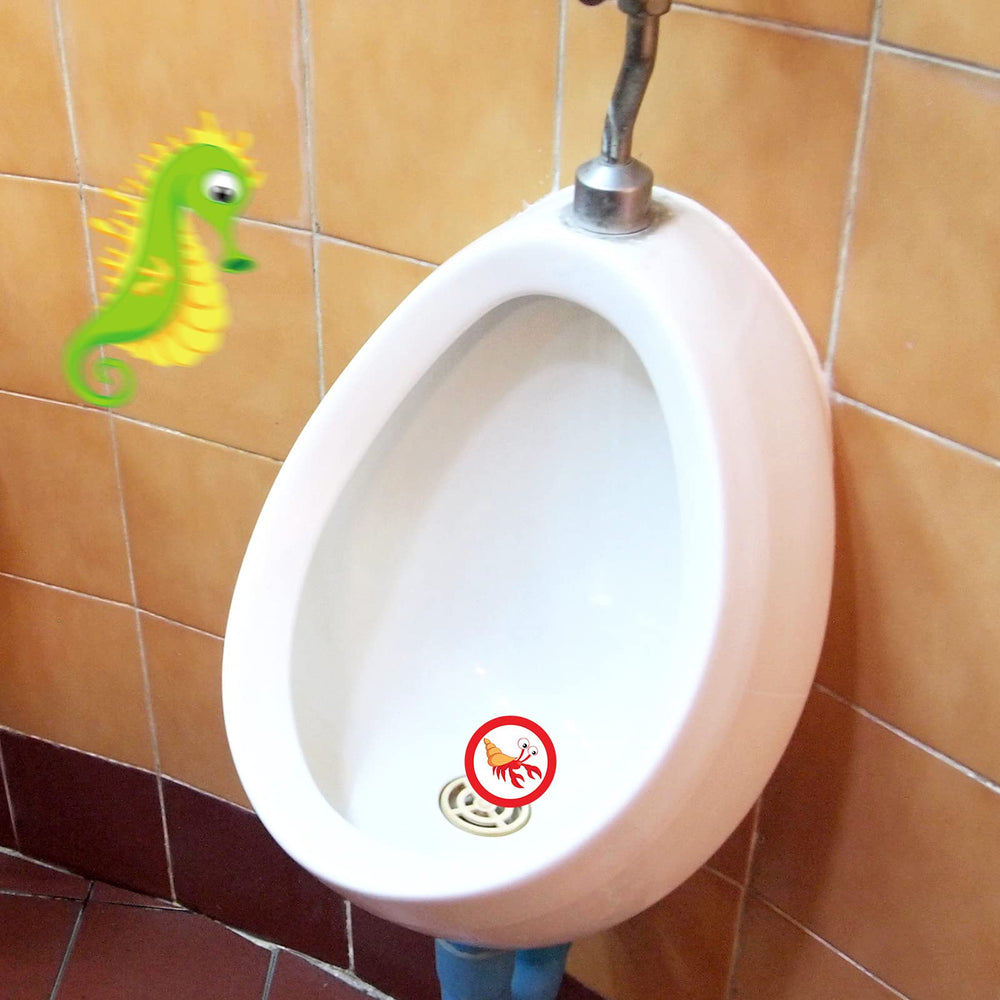 Woanger toilet targets octopus theme makes aiming practice fun.