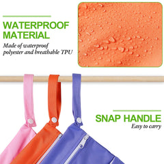 Woanger wet dry bags made of polyester and TPU for durable reuse.