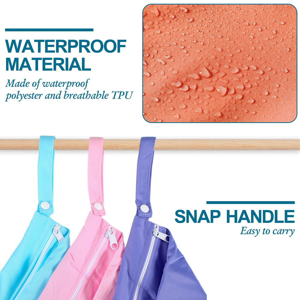 Woanger wet dry bags zipper pocket closeup highlighting secure storage options