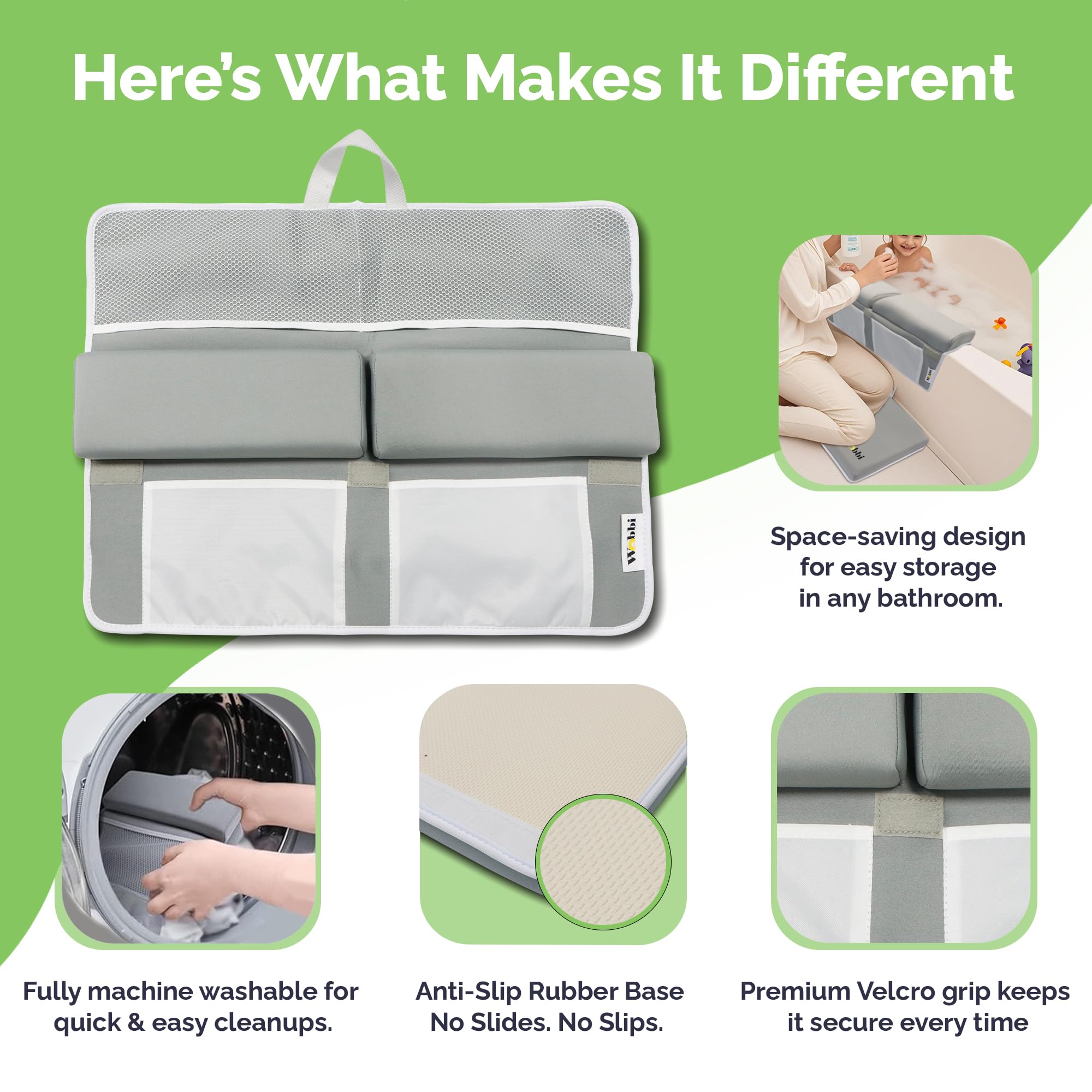 Wobbi kneeler made of water-resistant neoprene easy to wipe clean
