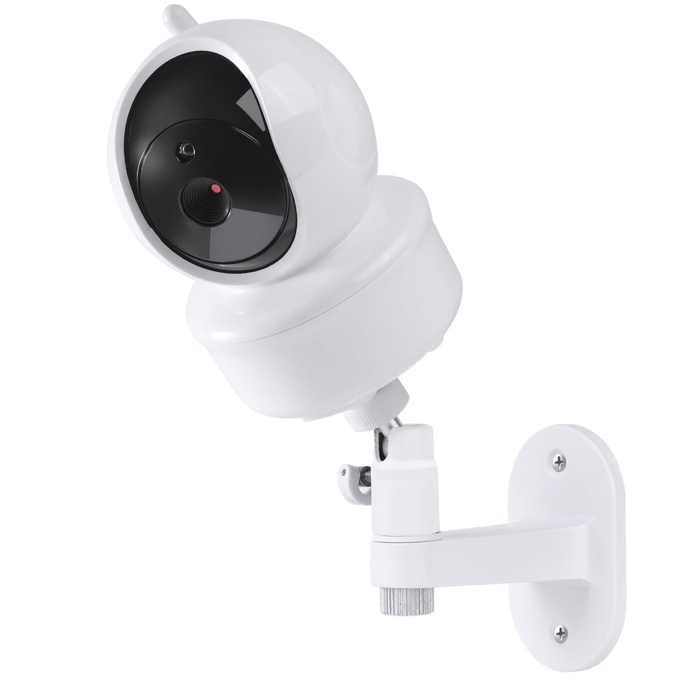 Wochel adhesive baby monitor mount demonstrating secure hold for iFamily SM650 at a stable wall position.