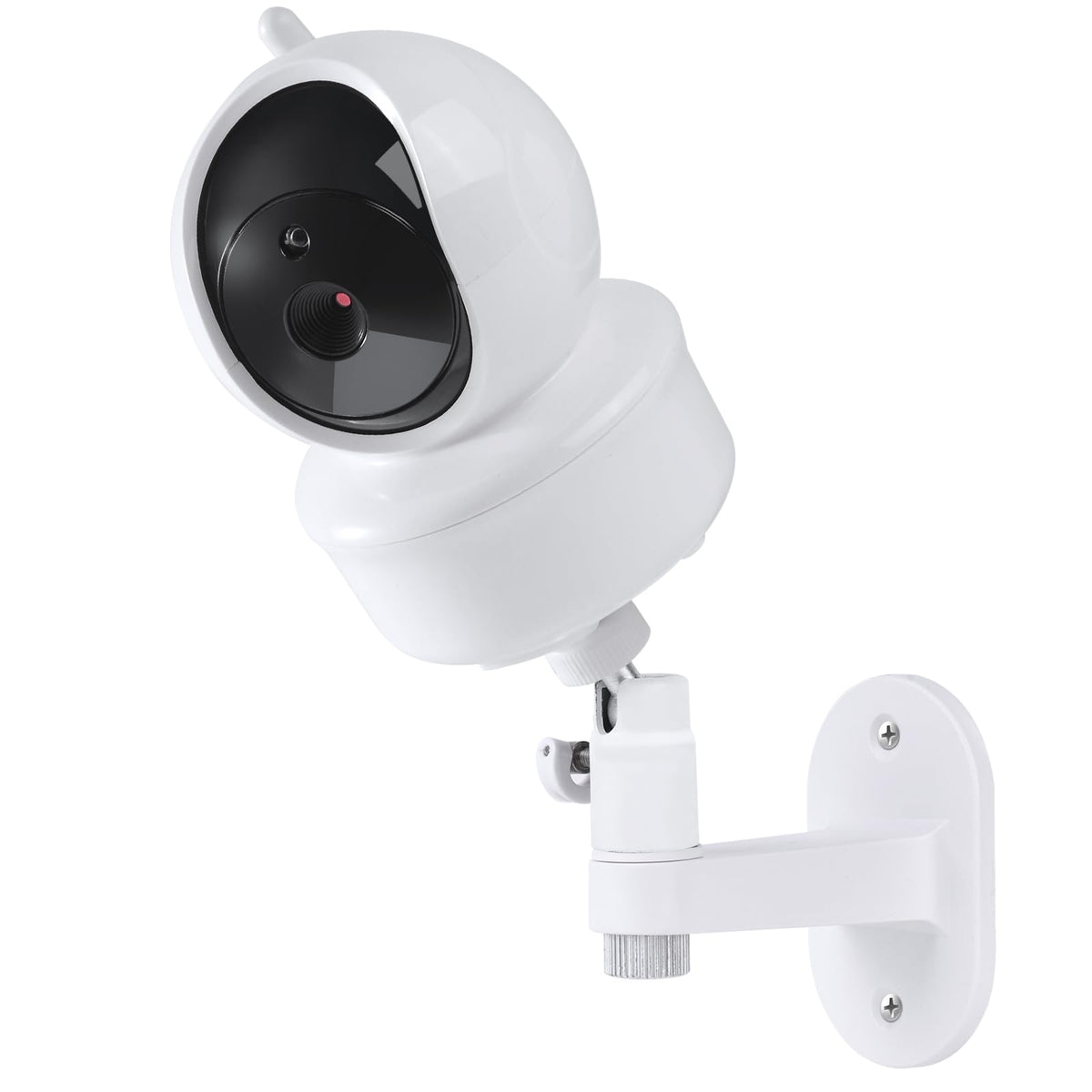 Wochel adhesive baby monitor mount demonstrating secure hold for iFamily SM650 at a stable wall position.