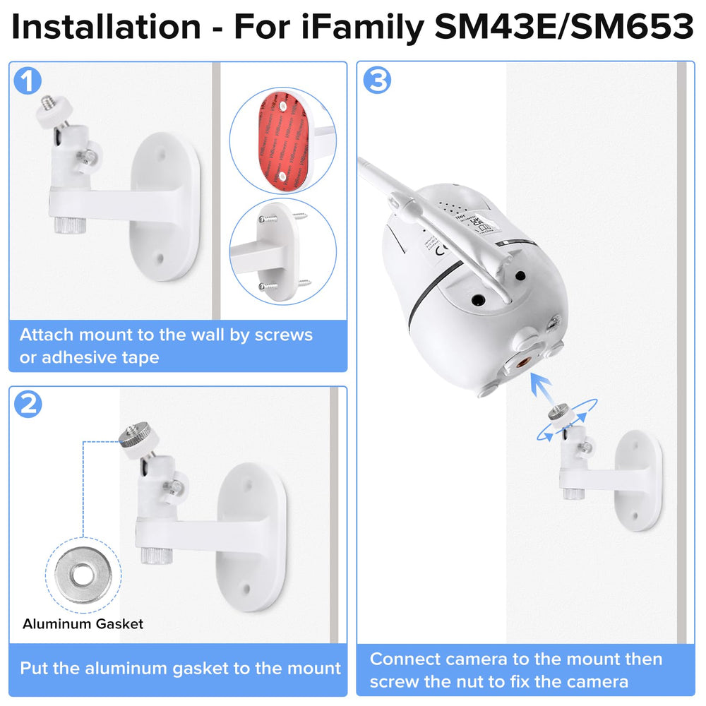 Wochel adjustable-angle mount enables flexible viewing angles across the nursery.