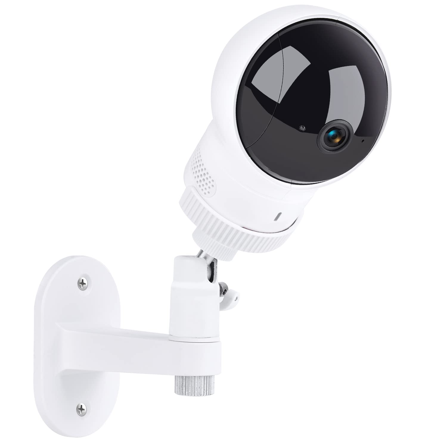Wochel adjustable wall mount for Eufy Spaceview shows precise angle control for better baby monitoring.