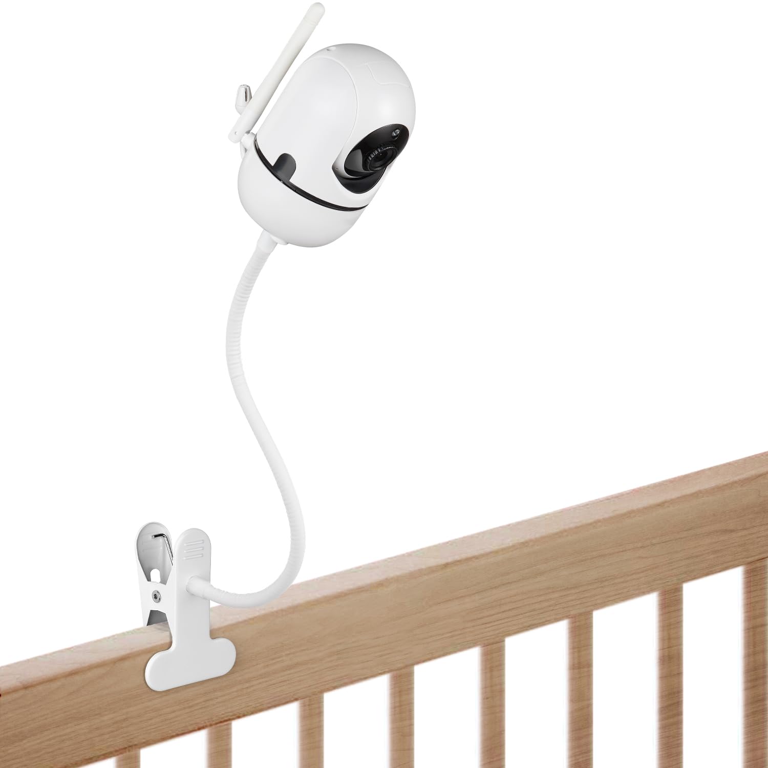 Wochel baby-monitor-mount-clip-base secures to furniture for stable camera placement.