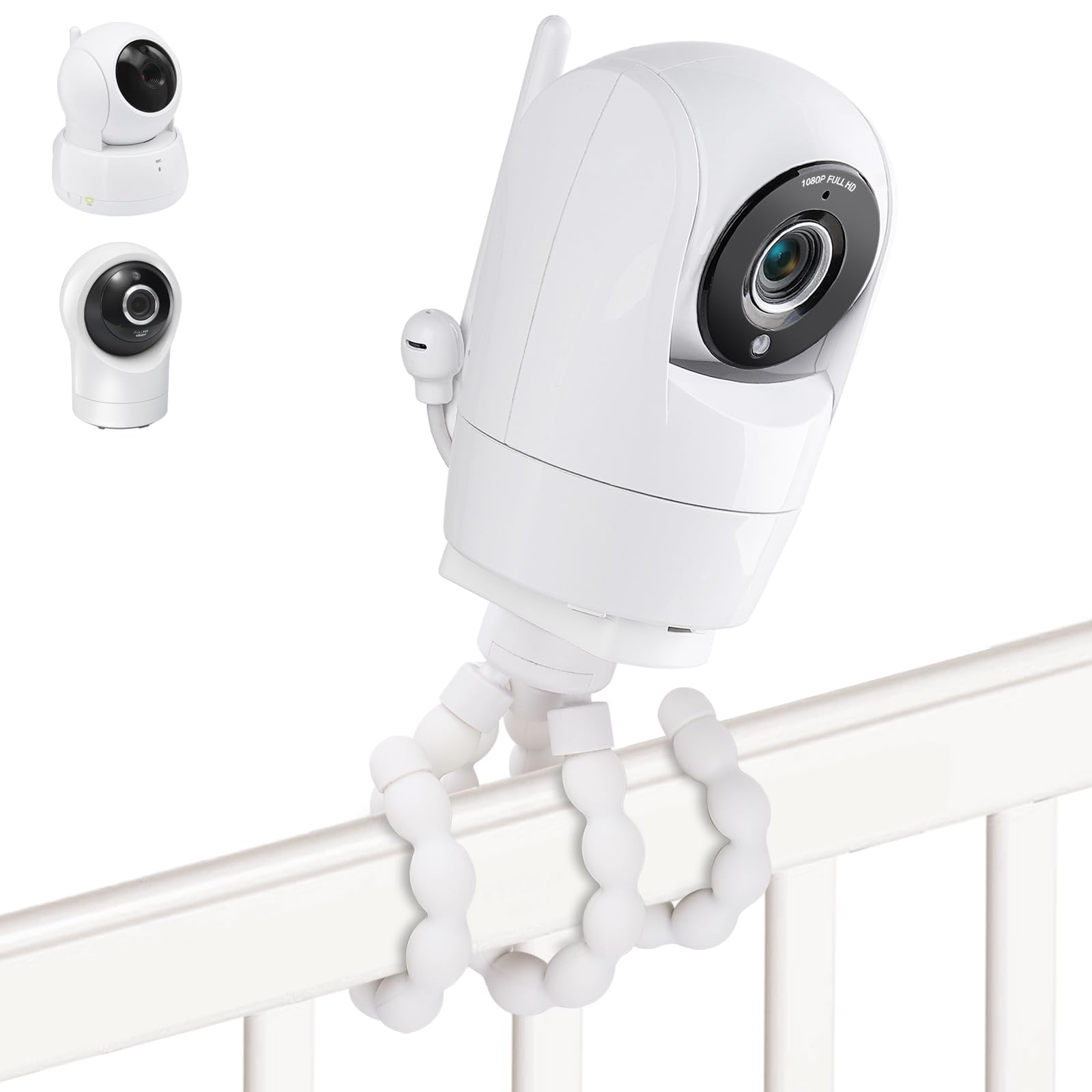 Wochel baby monitor mount on crib, secure grip for VTech VM901 camera.