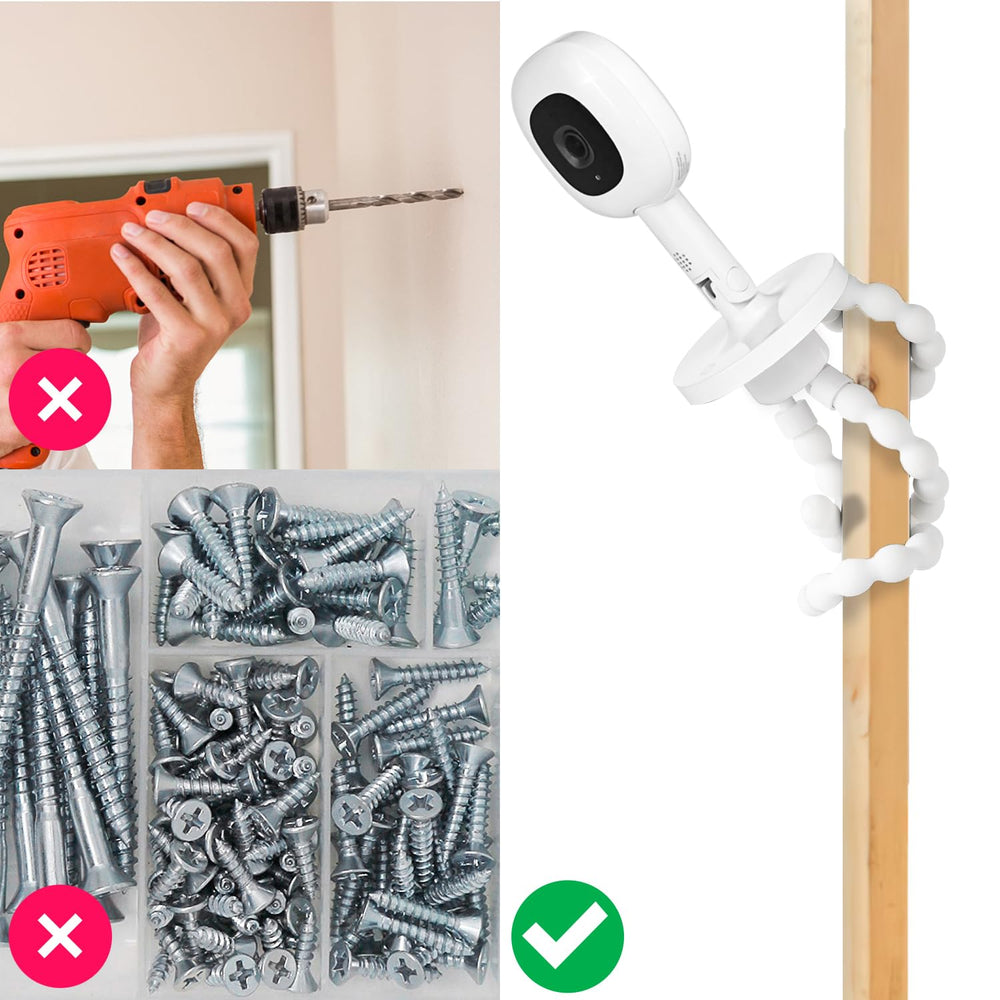 wochel baby monitor mount no-drill attachment demonstrates simple setup