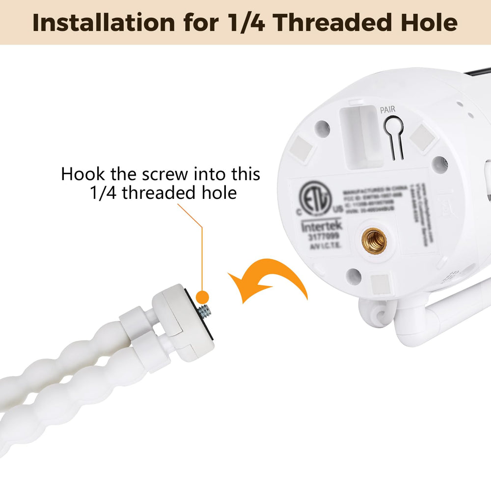 Wochel twist bracket secures various camera angles for optimal viewing.