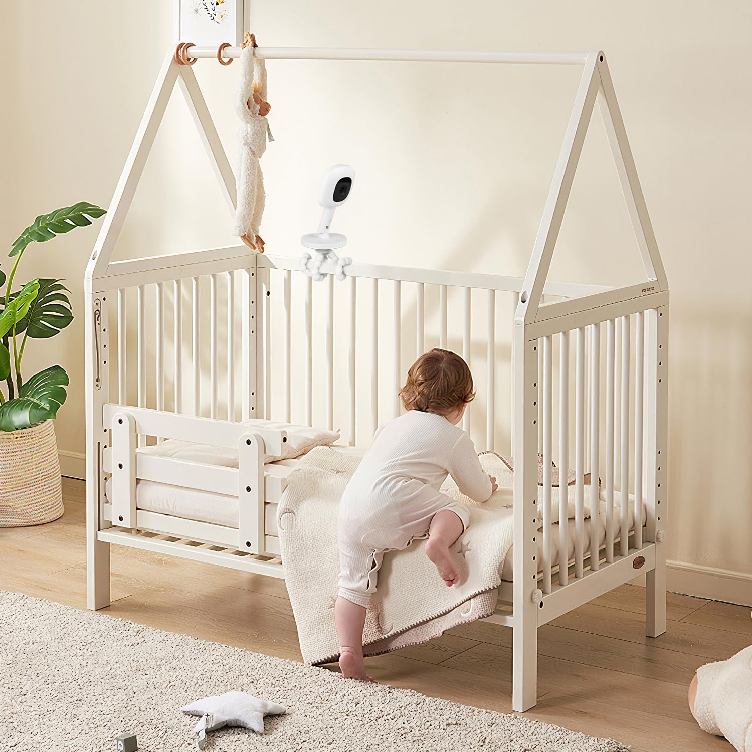 wochel baby monitor mount wraps around crib for flexible placement