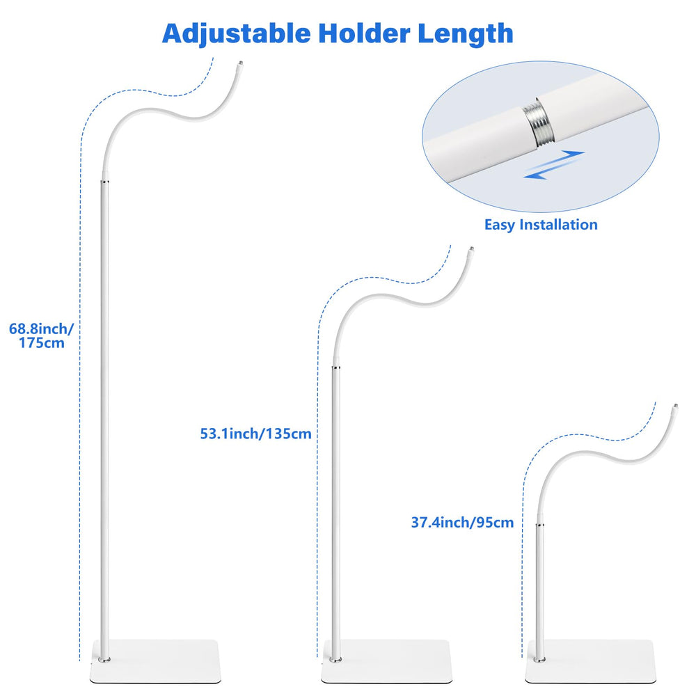 Wochel durable aluminum base delivers solid stability on floors.