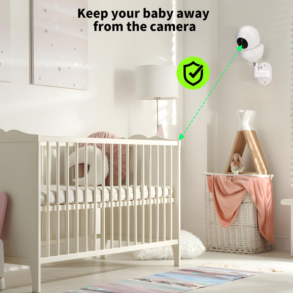 Wochel baby monitor wall mount included screws secure stable wall setup