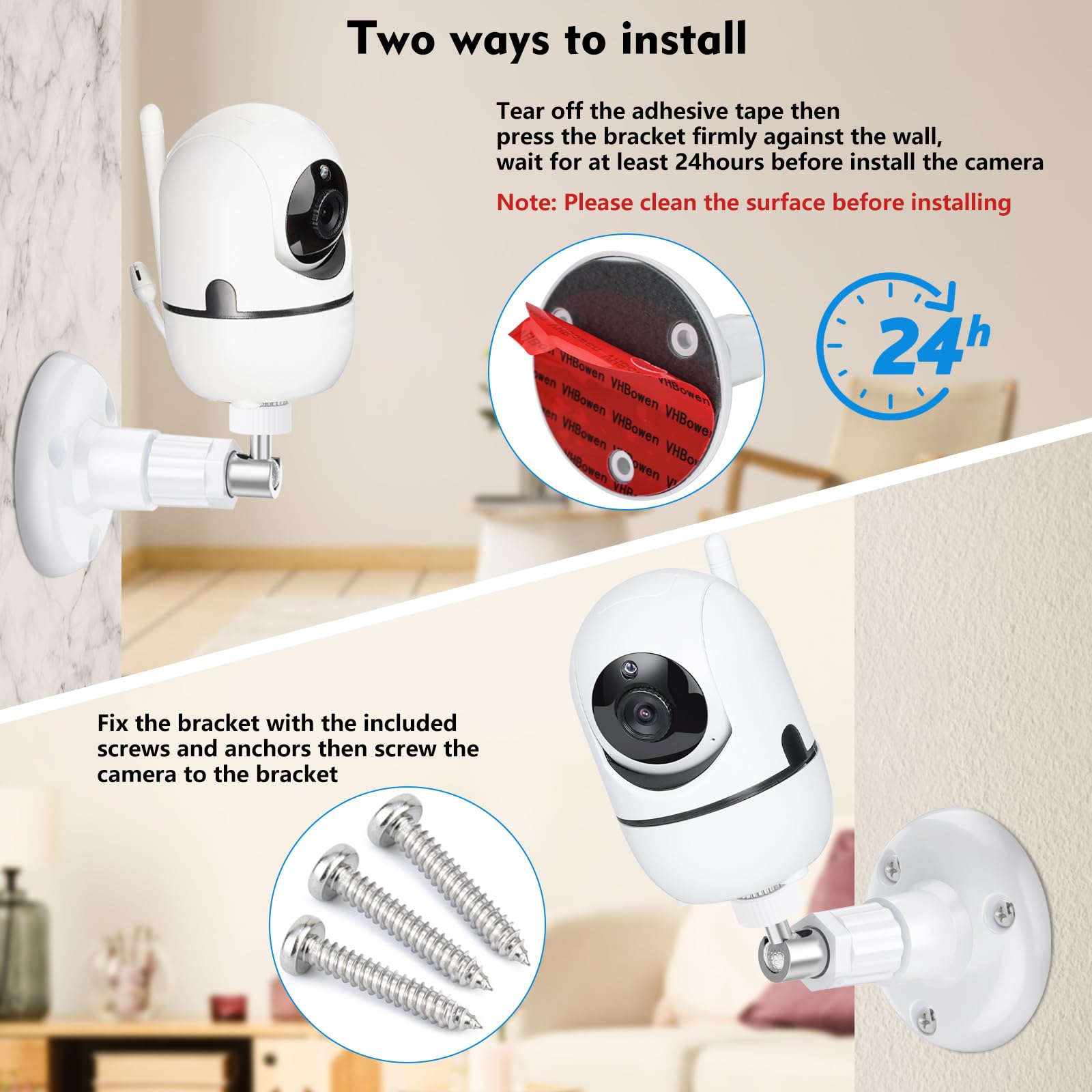 Wochel safety-focused design keeps the monitor at a safer distance from the crib.