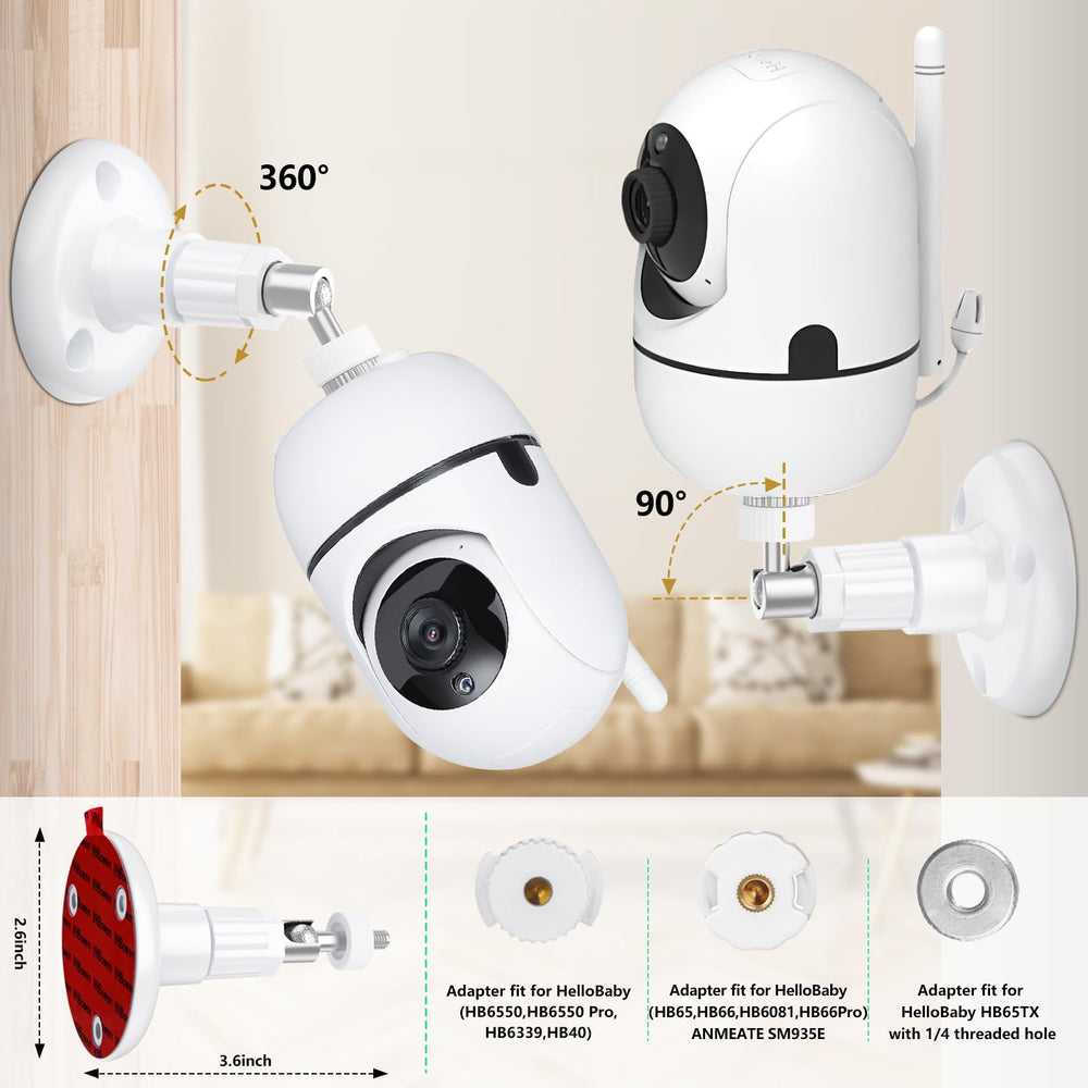 Wochel mount with screws option for a sturdy, long-lasting mounting.