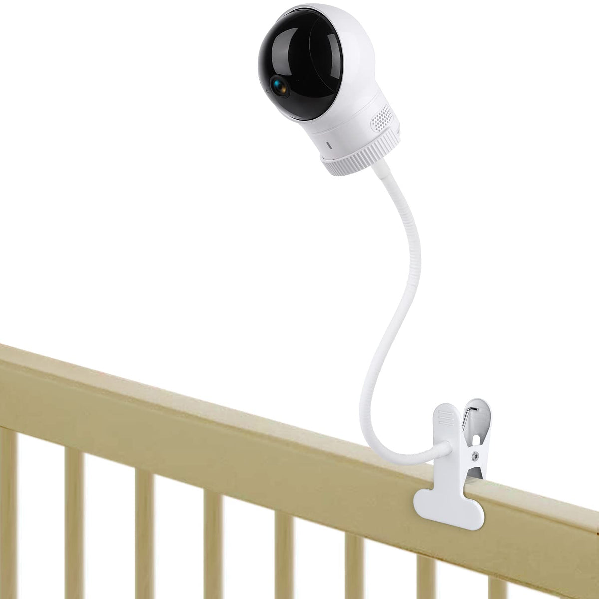 Wochel clip mount for Eufy SpaceView secures the monitor on crib edges