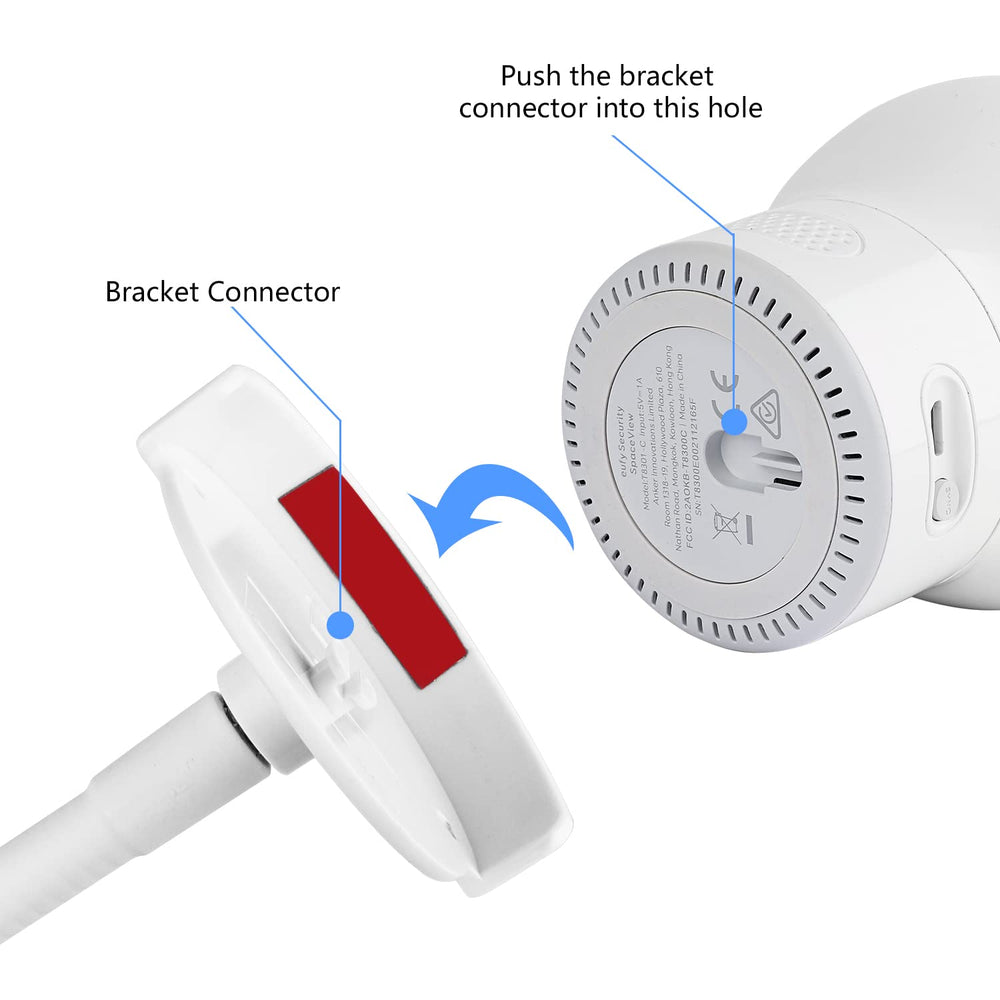 Wochel Eufy SpaceView Pro angle-adjustable mount optimizes viewing angles