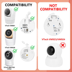 Wochel gooseneck bend adjustable-view highlights angle flexibility for baby monitor.