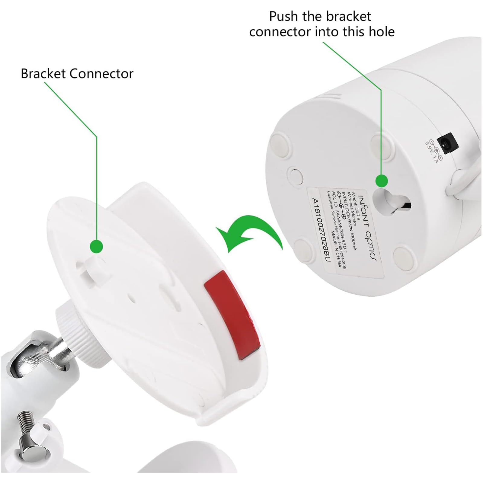Wochel package includes wall mount adapter screws and manual for complete setup