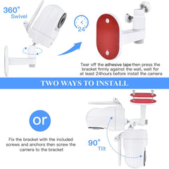 Wochel drill-free installation with screws option for quick setup