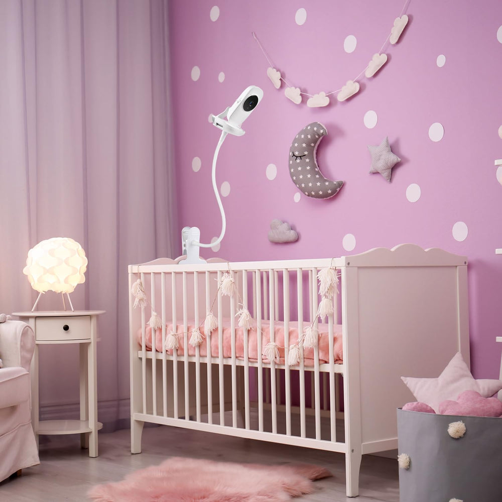 Wochel-versatile-location-mount adapts to bedside, dresser, or shelf monitoring.