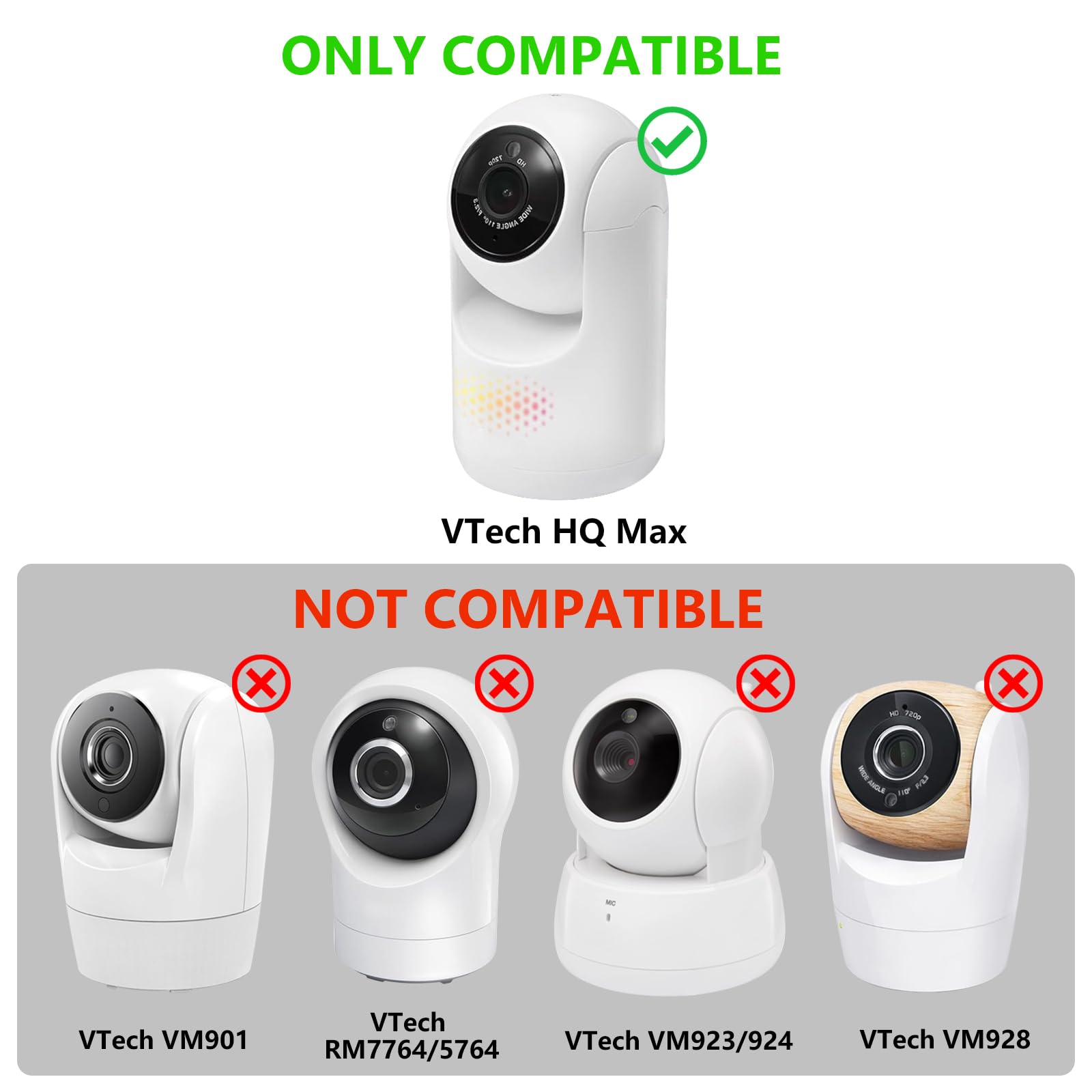 Wochel VTech HQ Max mount with adhesive strips offers quick, mess-free installation