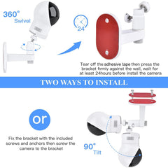 Wochel camera adapter attached to mount enables seamless Eufy Spaceview integration.