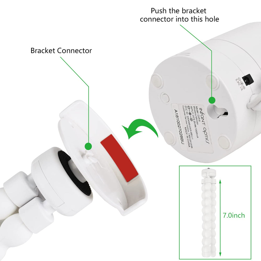 wochel white-baby-monitor-mount-angle-adjustment supports customizable monitoring setups