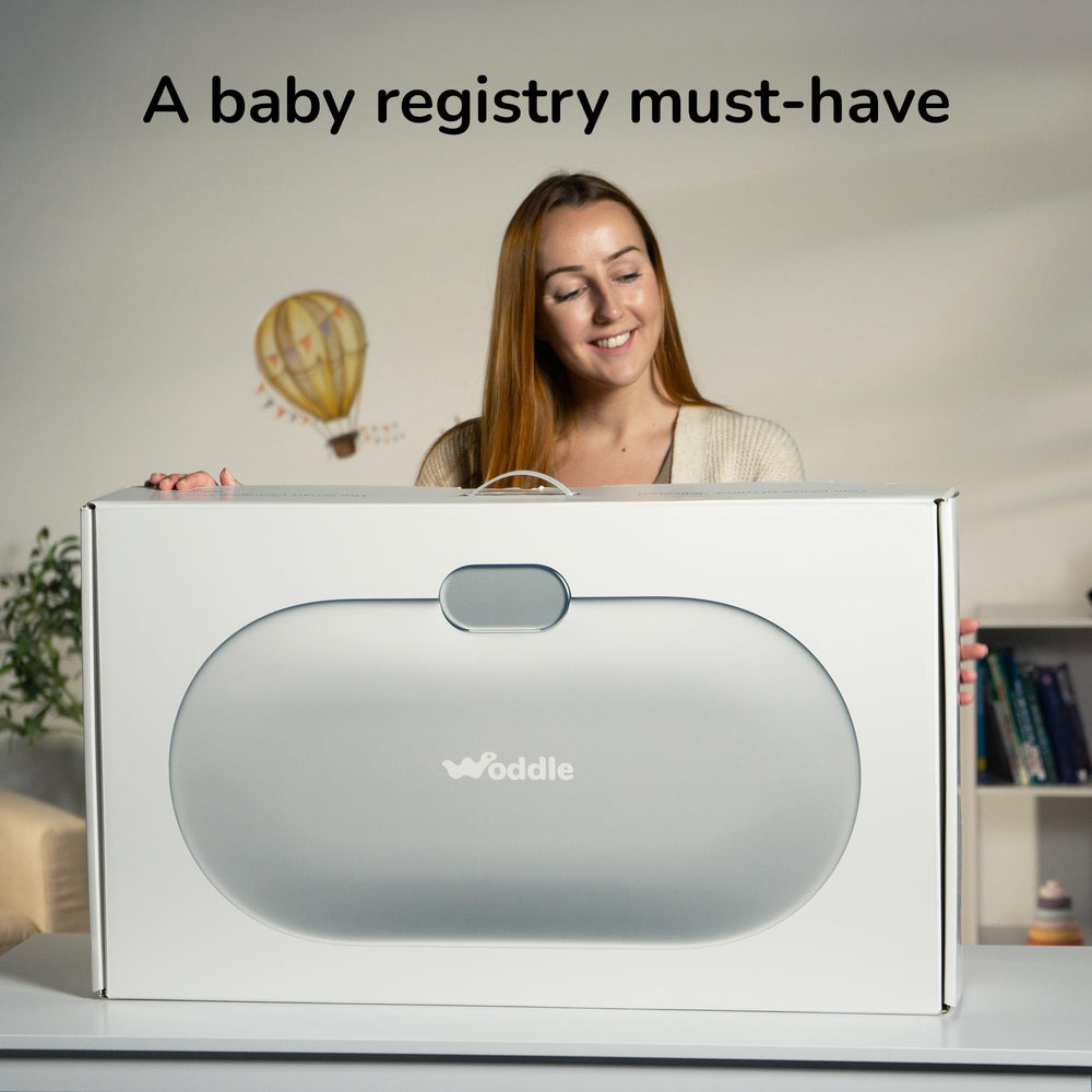 Woddle wipe-clean silicone surface enables easy cleaning after changing