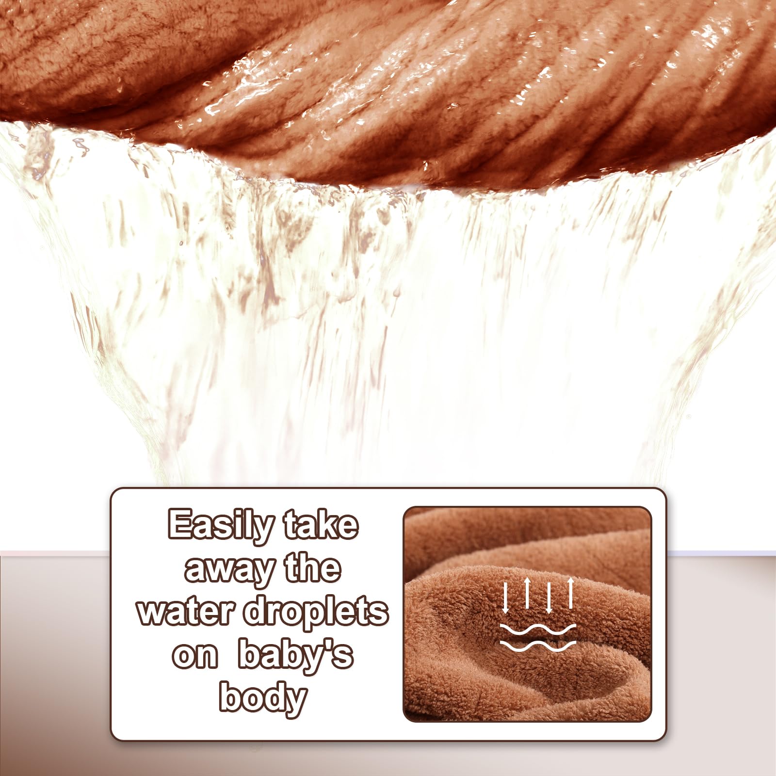WODHOY baby towel is machine washable for easy family laundry.