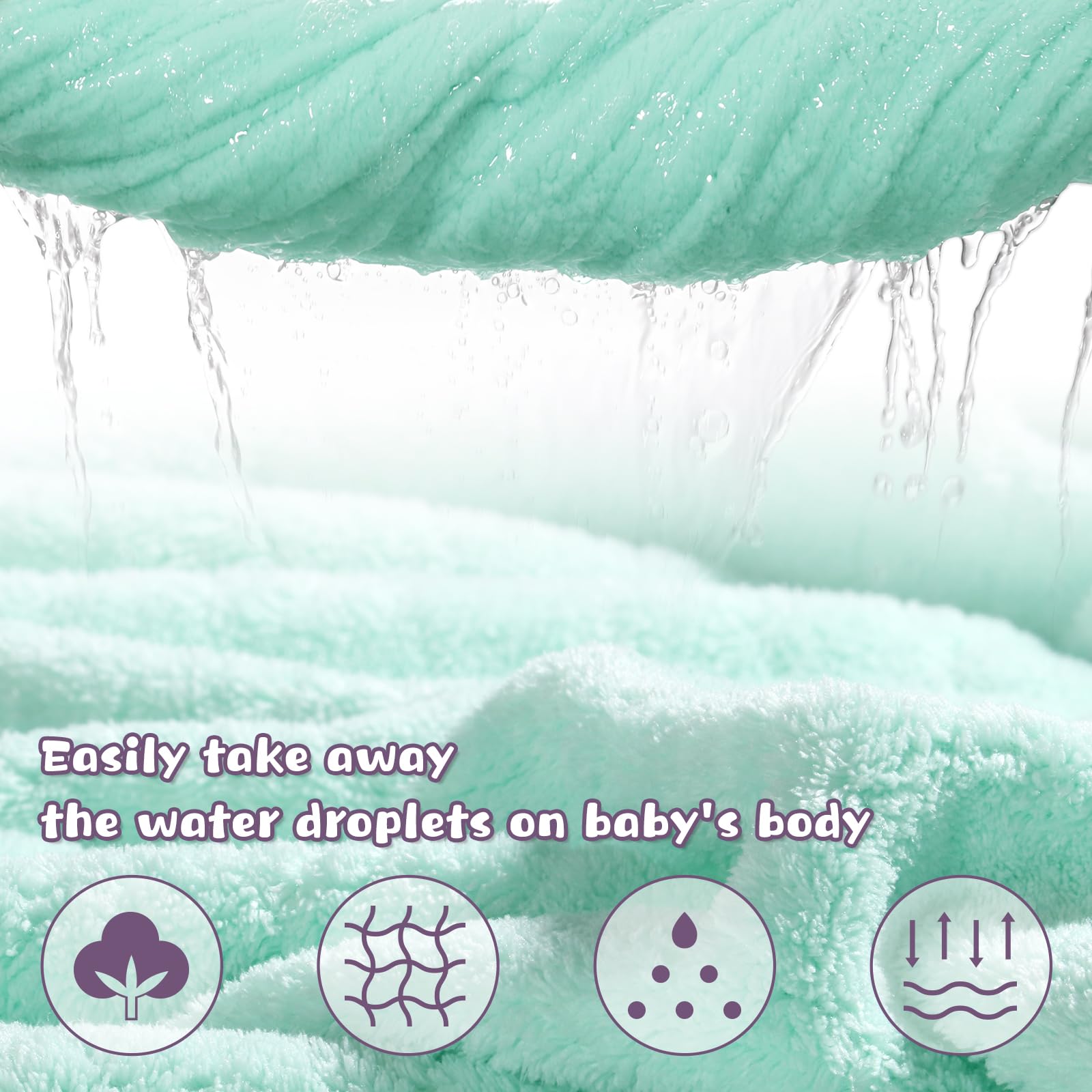 WODHOY baby towel set makes a practical gift for new parents