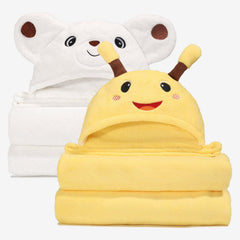 WODHOY hooded towels for kids with soft microfiber for cozy bath time.