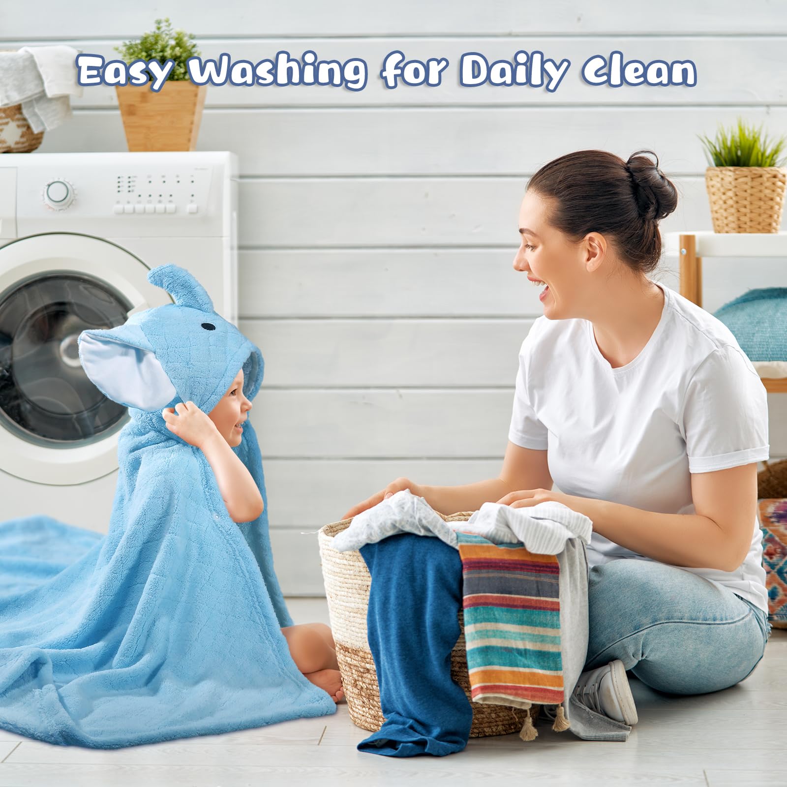 WODHOY microfiber-soft hood, premium fabric for gentle drying.