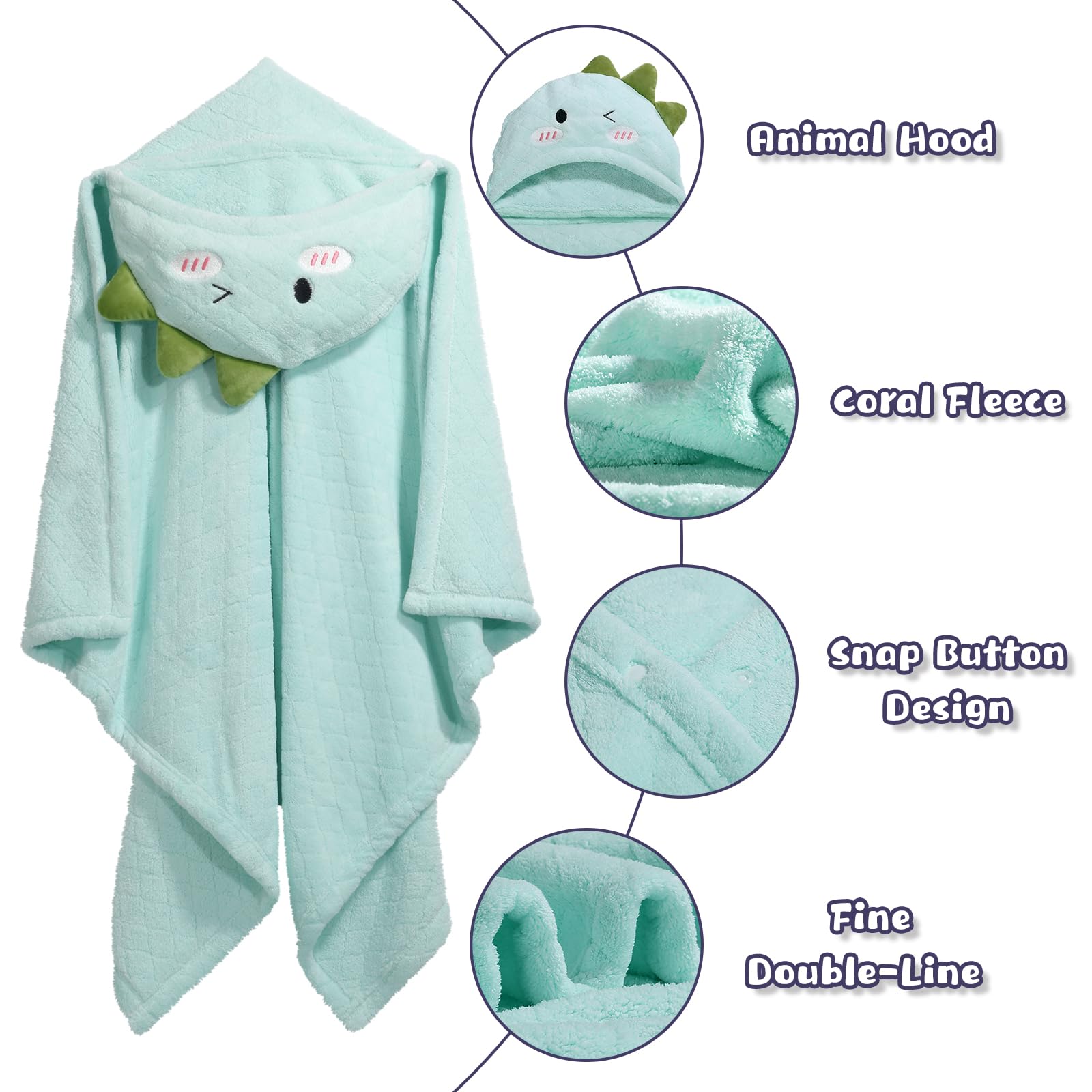 WODHOY soft-microfiber hooded towel offers durable softness