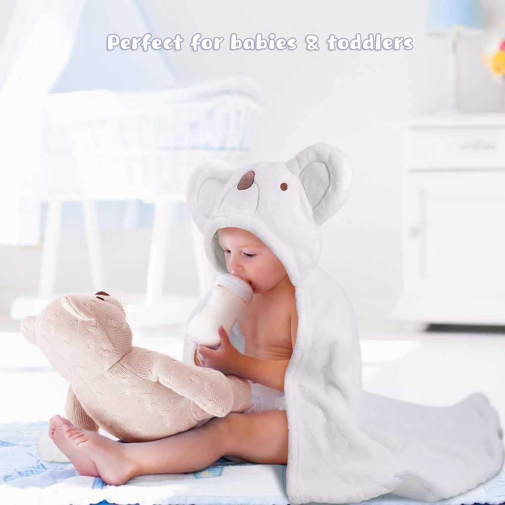 WODHOY toddler towel at bath or pool for drying after water play