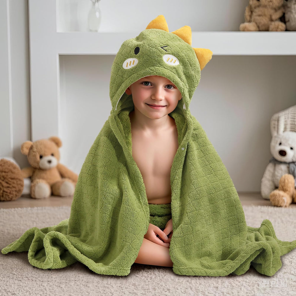 WODHOY gray towel with neutral color suits both boys and girls.