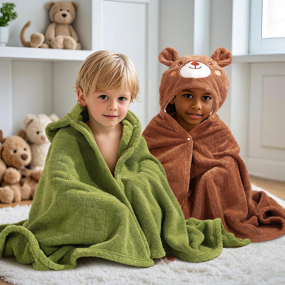 WODHOY two-pack towels offer easy daily replacement for busy families.