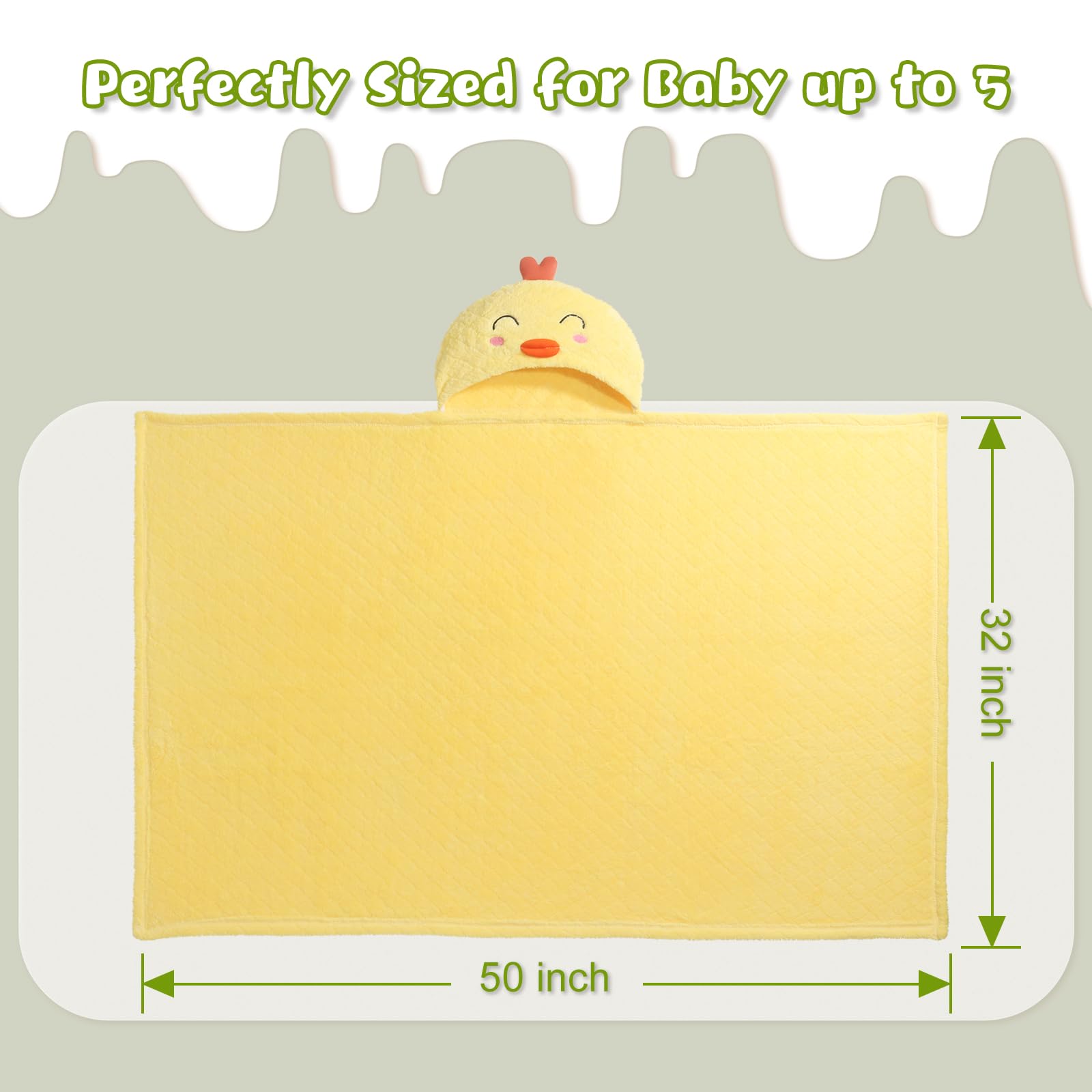 WODHOY toddler towel uses soft microfiber for cloud-like softness against delicate skin.