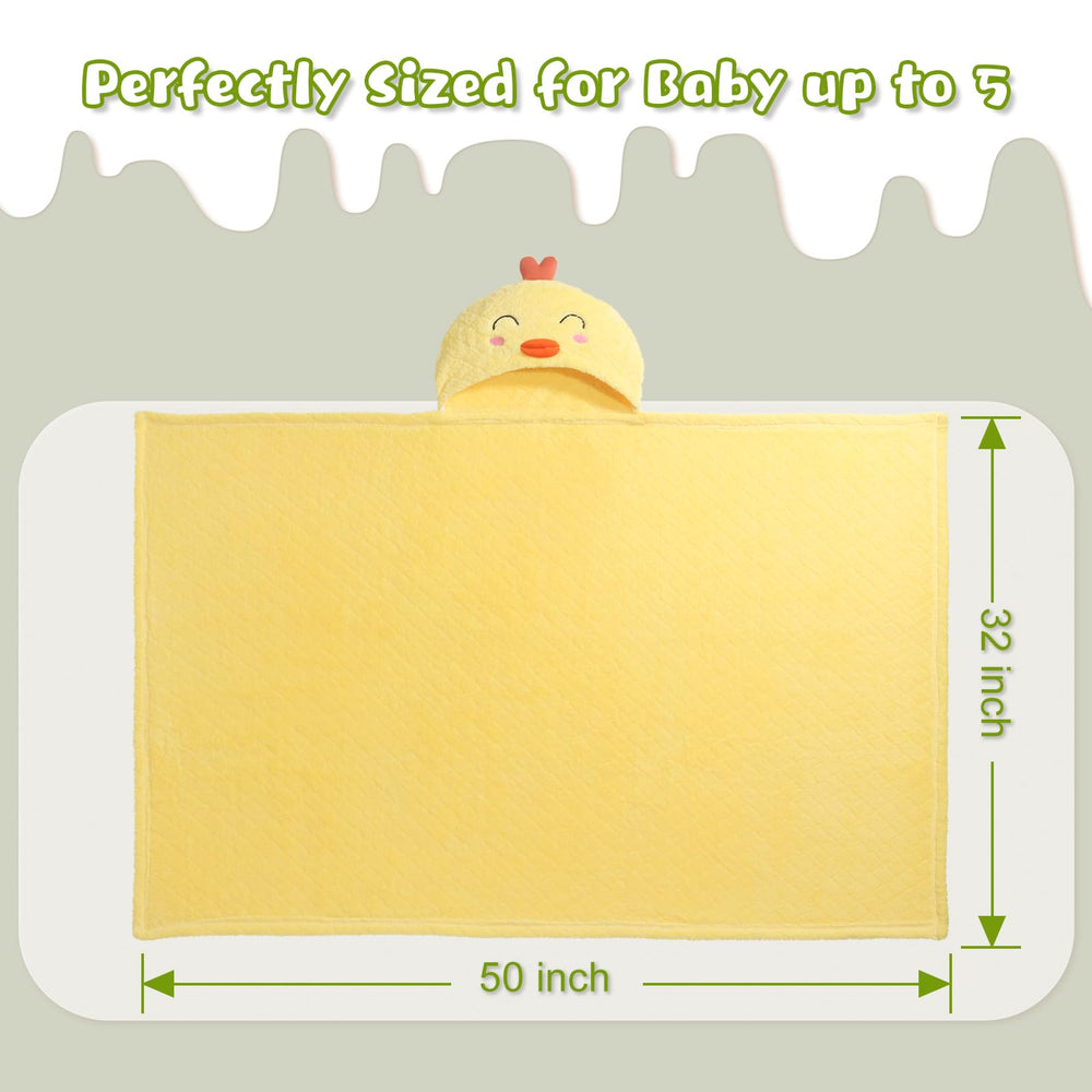 WODHOY toddler towel uses soft microfiber for cloud-like softness against delicate skin.